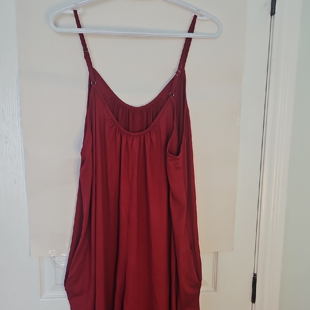 Jumpsuit Size 3x Cranberry